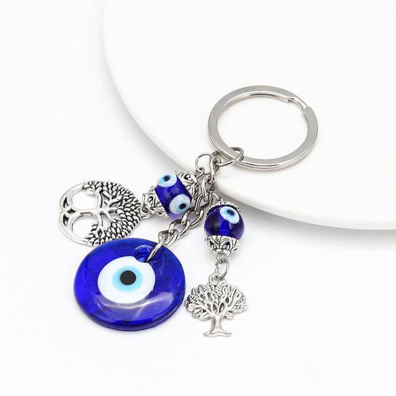 Hand-Schlüsselanhänger, T Ü Rkiye, blaues Auge, Schmuck, Fatimas Hand, Legierung, anhängig, Wanddekoration für Zuhause_voghion.com