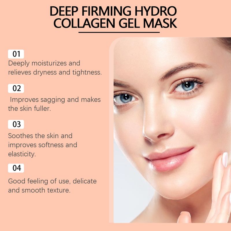 HOYGI Collagen Box Nourishing Hydrating Delicate Brightening Skin Elastic Moisturizing Mask_voghion.com