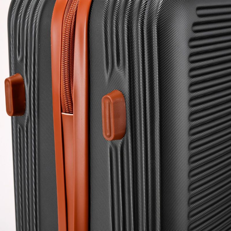 Durable ABS Luggage Set With 360° Spinner Wheels, Explosion-Proof Zipper & Lightweight Design - 6-Piece Travel Suitcase Set For Men & Women_voghion.com