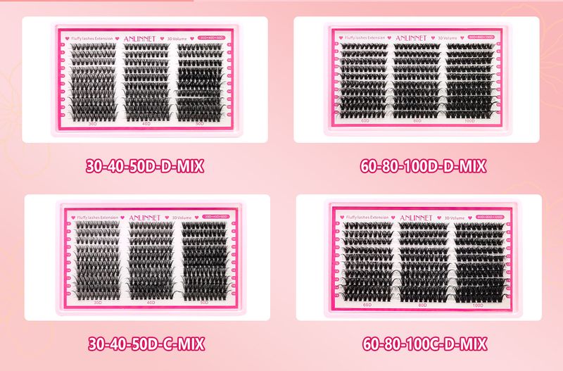40D/60D/80D flauschige falsche Wimpern – 3D-voluminöser und natürlicher Look (hohe Dichte, weich und leicht für den täglichen Gebrauch)_voghion.com