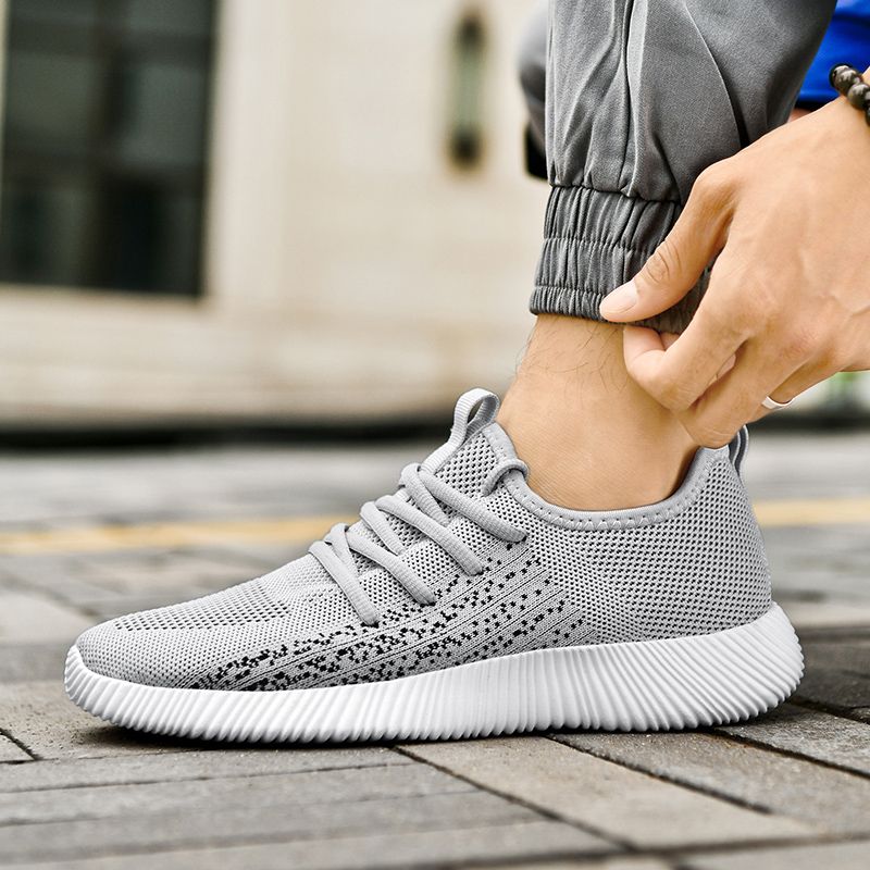 Neue atmungsaktive Sport- und Freizeitschuhe aus Eisseidennetz für Herren, Schuhe mit großer Innenerhöhung_voghion.com