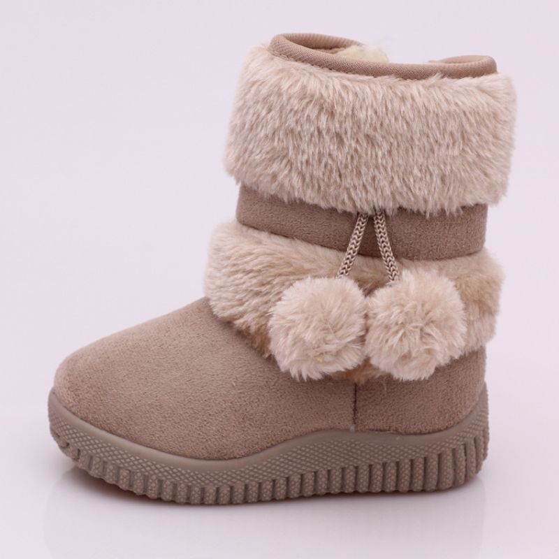 Mädchen Schnee Winter Bequeme Warme Kinder Lobbing Ball Dicke Kinder Herbst Nette Jungen Stiefel Prinzessin Schuhe_voghion.com