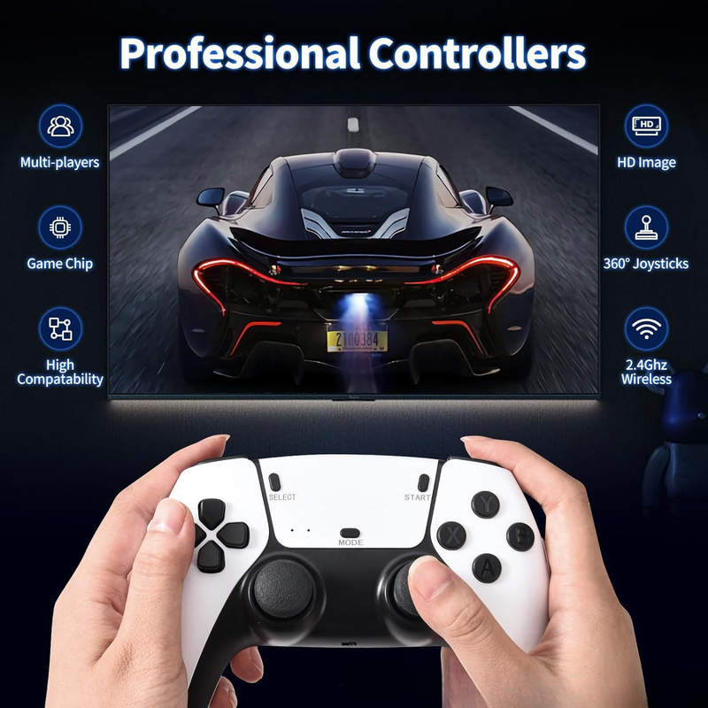 M15PS1 TV double haute définition, console domestique, mini console de jeu avec contrôleur sans fil_voghion.com