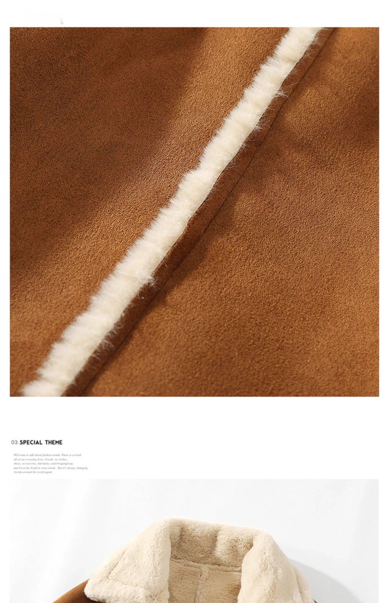 2024 Winter New Men's Sheepskin Shearling Jacket Thickened Fleece Lined Motorcycle Leather Coat_voghion.com