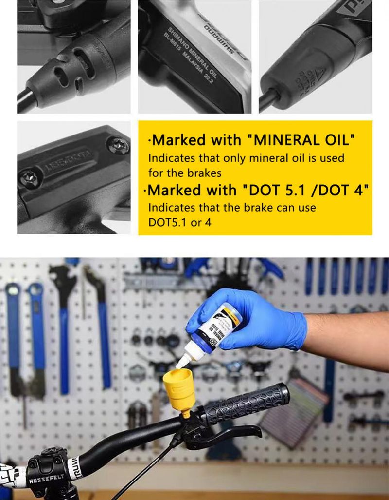 Cykelmineralsystem 60ml Cycg Mountainbike Hydraulisk skivebremseolie Dropshipping_voghion.com
