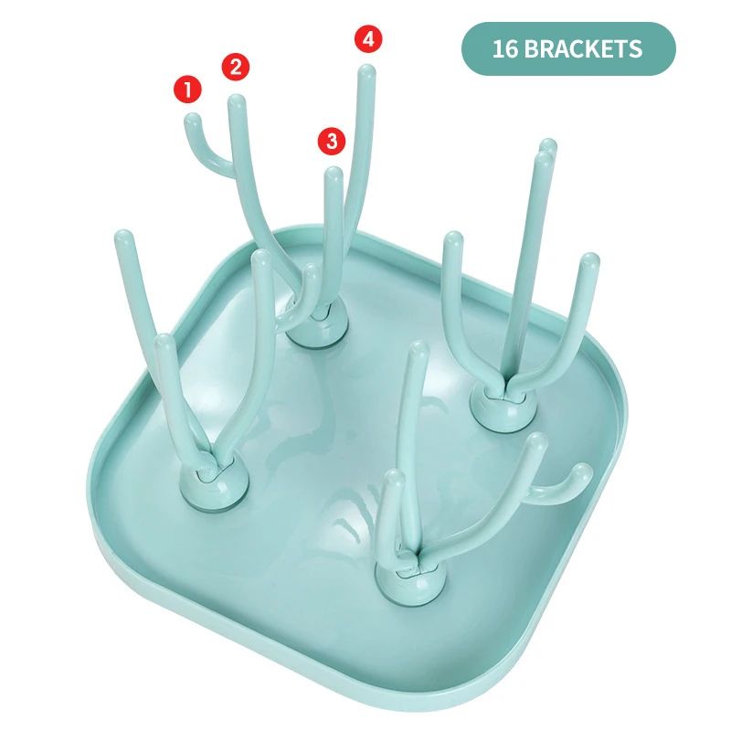 Baby Bottle Drying Rack Feeding Cup Holder Removable Tree Shape Rack Cleaning Pacifiers And Accessories Storage Drying Shelf_voghion.com