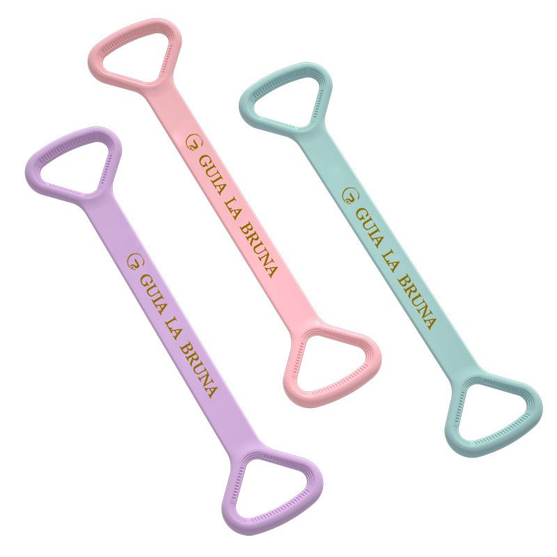 Neues 8-zeiliges Tensor-Yoga-Assist-Haushalts-Fitnessgerät für Damen mit offenem Schulter- und Rückenseil und elastischem Band_voghion.com