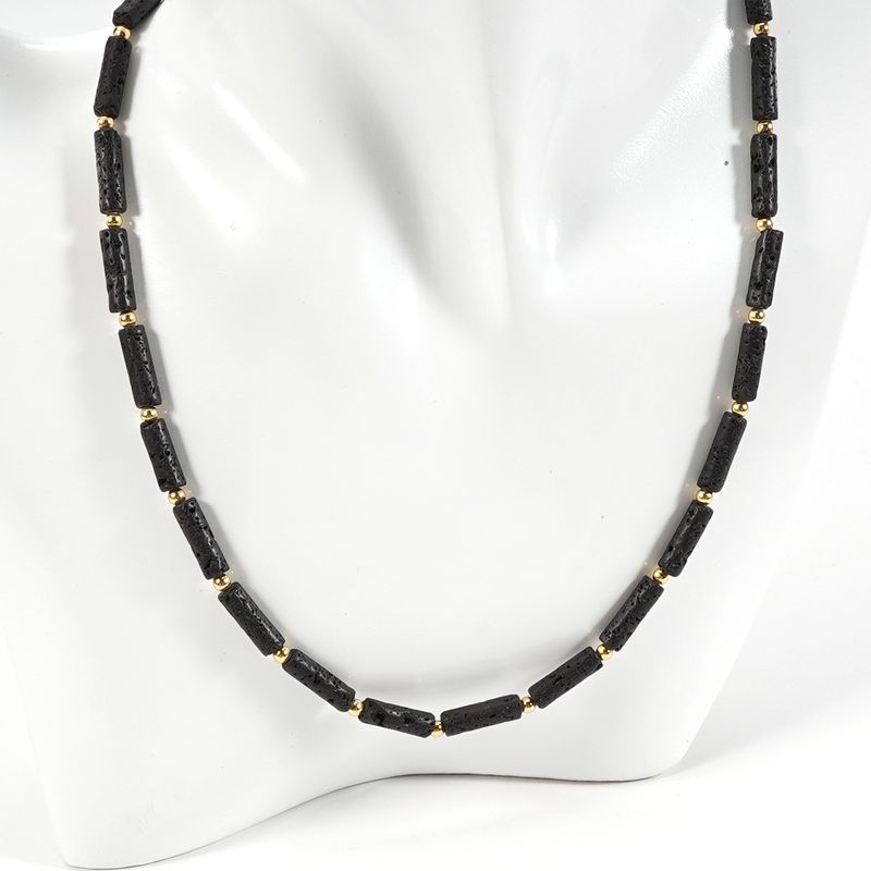 Cross Turquoise Natural Stone Necklace Clavicle Necklace Female Stacking High End Cool Style Kendall Same Necklace_voghion.com