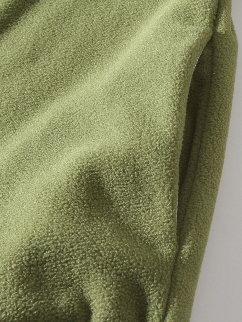 Chaqueta informal con capucha y cremallera para hombre - Sudadera ligera con cuello alto y forro polar para otoño e invierno (gris, negro, verde, beige)_voghion.com