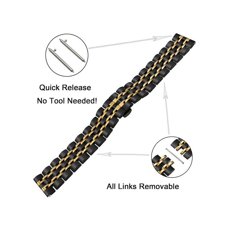 Cinturino in acciaio inossidabile per HUAWEI WATCH 3 46mm GT3 Runner / GT 2 GT2 Pro Band Watchband Bracciale Honor Magic Watch_voghion.com