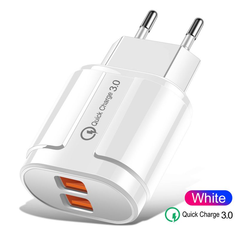 QC3.0 Single Dual Handy-Ladegerät Triple USB Schnelladapter Multi Port 18W Ladekopf_voghion.com