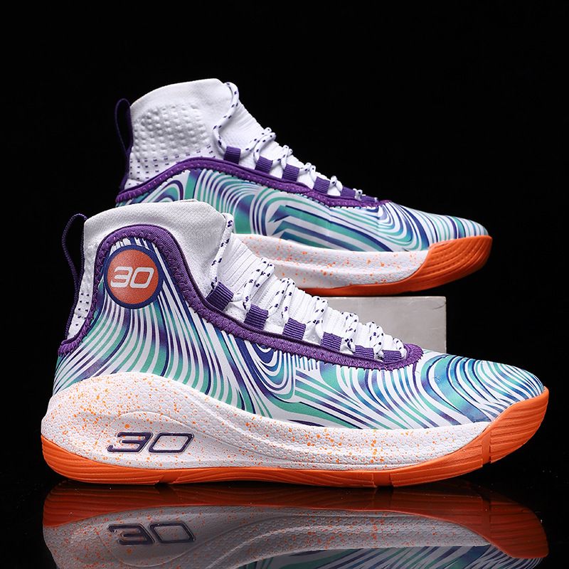 Scarpe da basket nuove e comode da uomo, con punta alta, per studenti delle scuole elementari e medie, modello 7 Li 8, pratiche da corsa_voghion.com