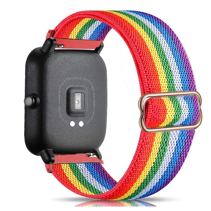 Cinturino per orologio da 20/22 mm per Amazfit GTS/2/3/4/GTS2 Mini/GTR 3 Pro 42 mm/47 mm/GTR2/2e/stratos 2/3, cinturino in nylon con passante per Amazfit Bip_voghion.com