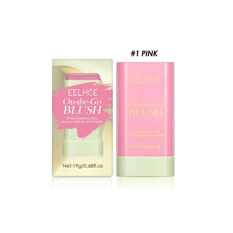 natural, nude makeup, brightens and contours, three-dimensional highlight, delicate waterproof multi-functional blush stick_voghion.com