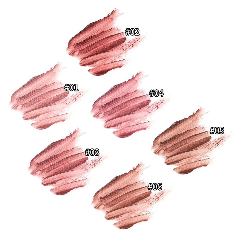 Bärbar söt björn nyckelring matt läppstift mus grå rosa läppstift hållbart naturligt läppstift koreansk kosmetika läppglans_voghion.com