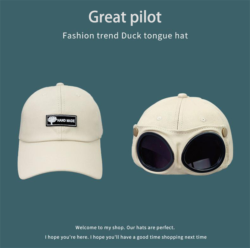 Νέα Trapstar Hip Hop Pilot Σχήμα Γυαλιά Μπέιζμπολ Καπέλο για άνδρες Γυναικεία καπέλα προσωπίδα Gorras Φθινοπωρινό ελαστικό καπέλο καλοκαιρινά καπέλα_voghion.com
