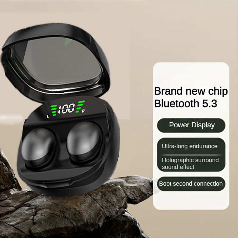 Mini 5.3 Kabelloses Bluetooth-Headset, kleine Ohrhörer, Schlaf, Arbeit, Sport, unsichtbarer Kopfhörer, HD-HIFI-Bass-Klangqualität_voghion.com