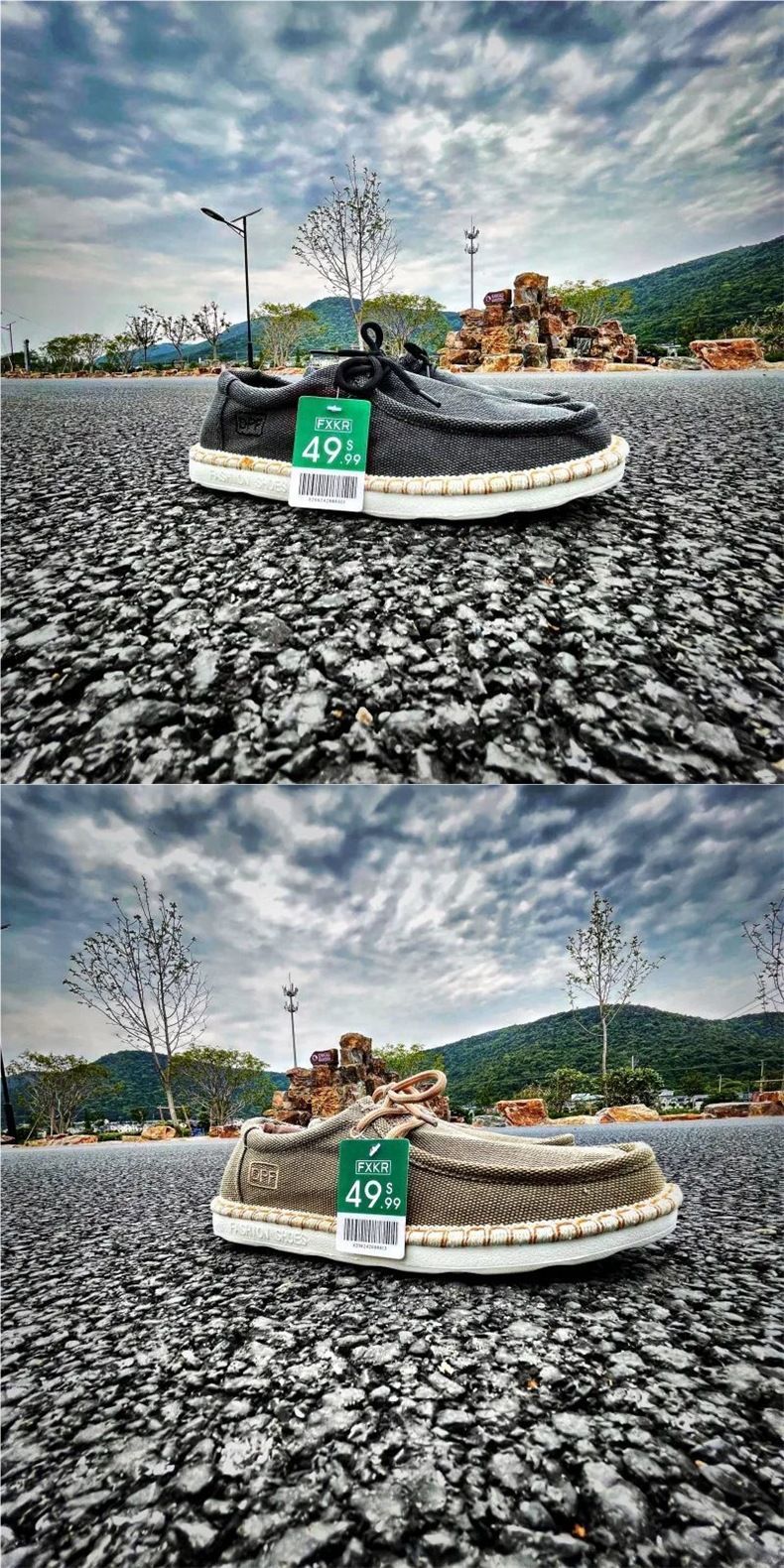 Zees Zees UK Order Linen Fisherman Design 2025 Summer New Flat Low-Cut Slip-On Fabric Shoes For Men_voghion.com