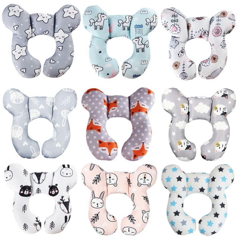 Nuovo cuscino per neonati, protettivo da viaggio, per seggiolino auto, supporto per testa e collo, per neonati, a forma di U, per bambini piccoli, 0-3 anni_voghion.com