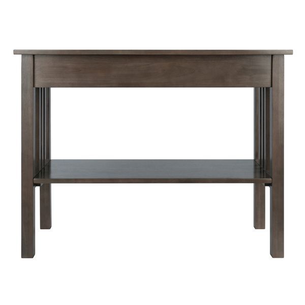 Stafford Console Hall Table; Oyster Gray_voghion.com