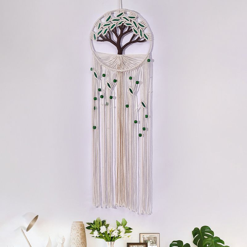 Tree Of Life Tapestry Crafts Creative Wall Handwoven Leaf Tassel Hanging Decoration Dream Catcher_voghion.com