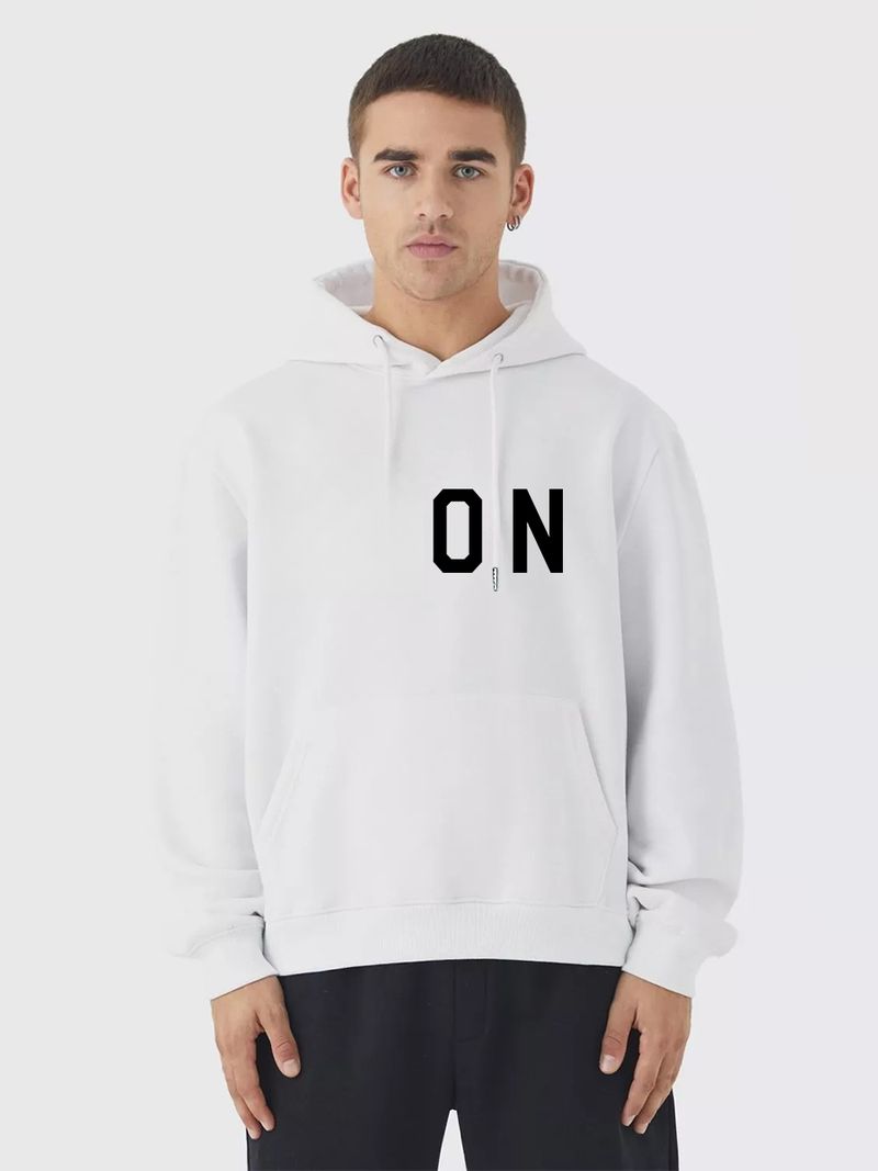 Felpa con cappuccio in cotone con stampa mimetica da uomo, con logo_voghion.com