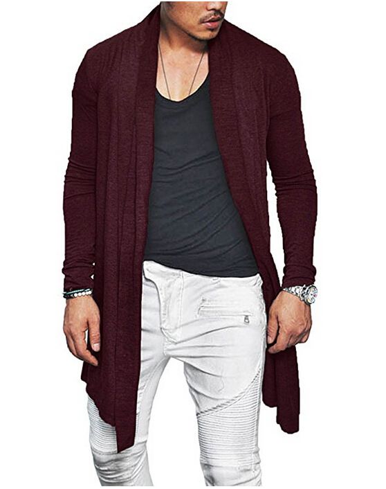 Unbeatable Quality 2021 Plus Size T-shirt New Men's Casual Knitted Cardigan Cape Men_voghion.com