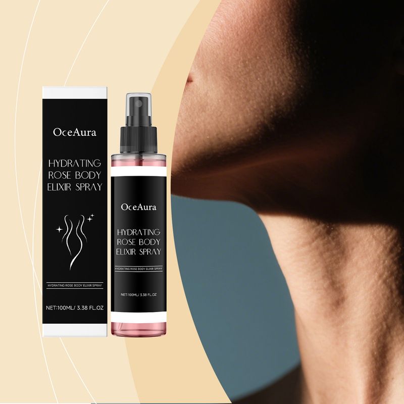 OCEAURA Qinrun Rose Body Spray Gentle Formula Nourishing Care Refreshing Comfortable Skin Portable Hydration_voghion.com