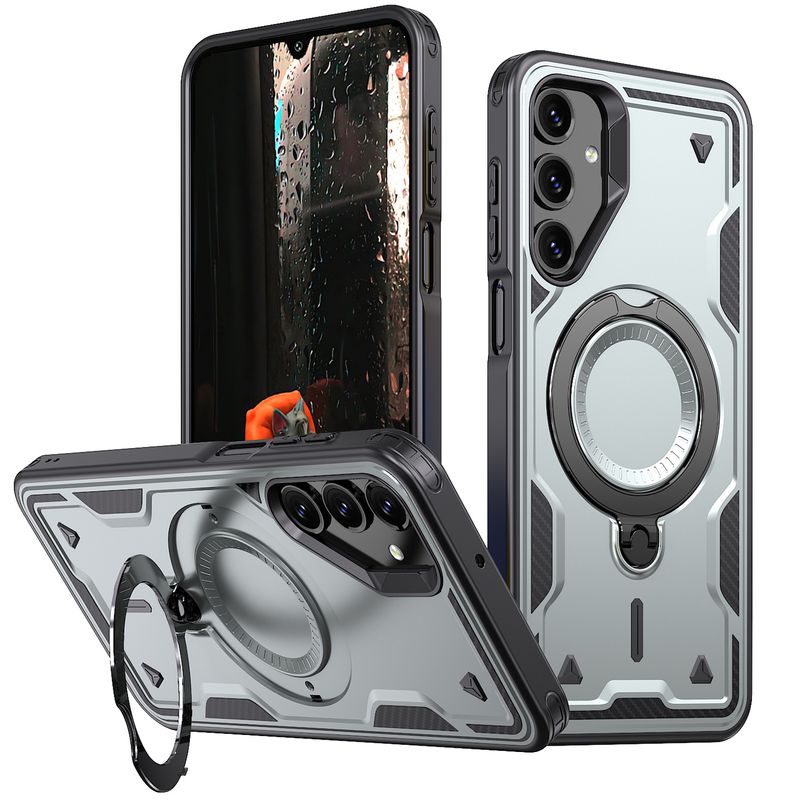 Applicable To Samsung A16 Mobile Phone Case Tianhuan Anti-drop Armor XCover 7 Magnetic Suction 360 Rotating Bracket_voghion.com