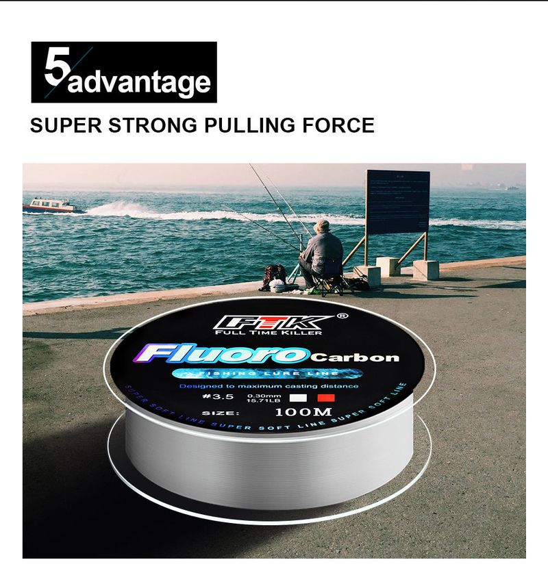Fishing Lines FTK 100-meter Nylon Fishing Line, Main Line, Sub-line, Ice Fishing Line, Casting Rod_voghion.com