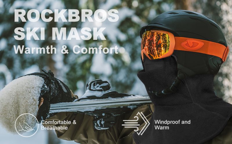 ROCKBROS Passamontagna invernale in lana Passamontagna Scaldacollo Donna Uomo Autunno_voghion.com
