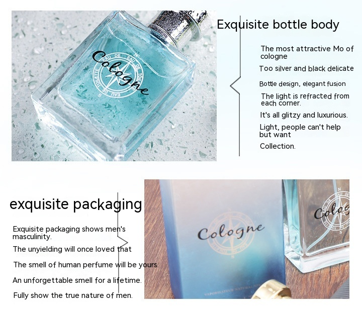 2023 New Hot Light Blue Men's Perfume Spray Fresh Elegant Lasting Fragrance 50ml Gulong Men's Perfume_voghion.com