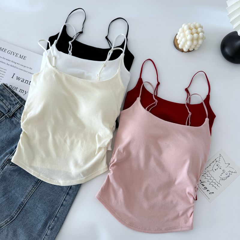 Puro desiderio, ragazza piccante, canotta, reggiseno senza spalline, coppa fissa da donna, pezzo unico, gilet di base esterno, intimo, petto_voghion.com