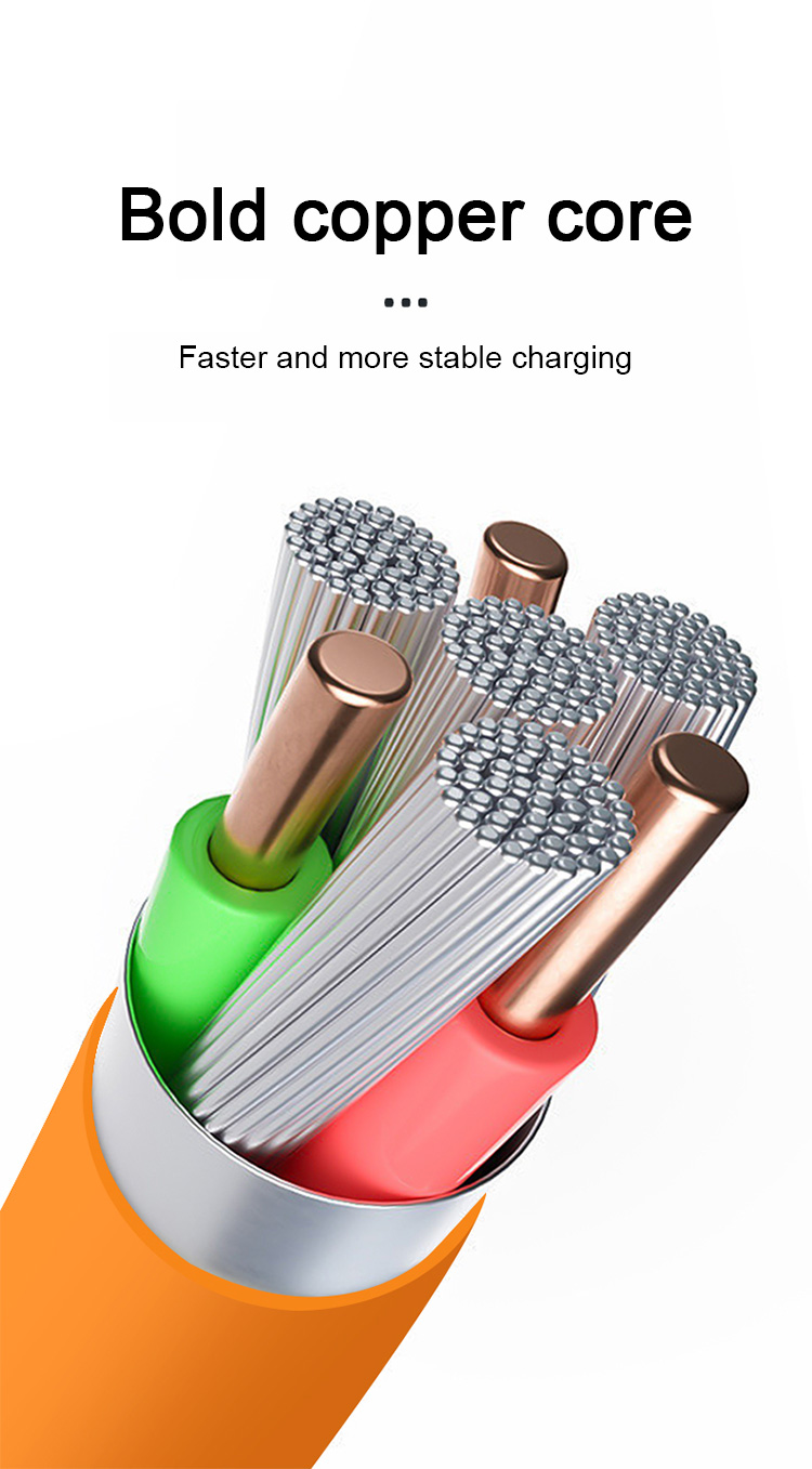 fast 120W ultra charging Type-C liquid silicone cable 6A fast charging micro USB cable suitable for Xiaomi Huawei_voghion.com