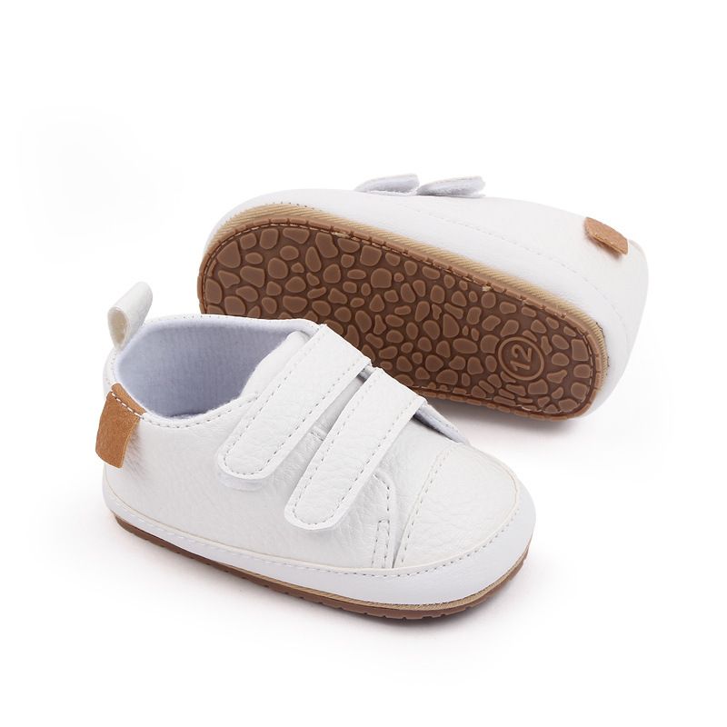 Mère et enfants printemps et automne chaussures bébé 3-6-12 mois bébé double Velcro chaussures enfant en bas âge chaussures bébé M22-13_voghion.com