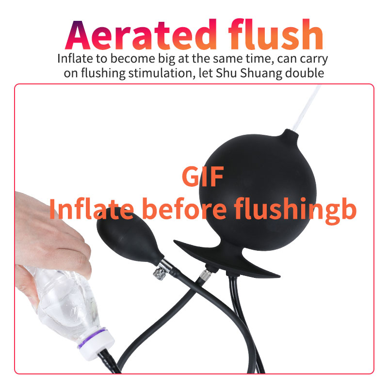 Iatable Anal Enema Plug può espandere la grande natica Plug Protate Maager Dilatatore anale Fluh Enema Male e Fema_voghion.com