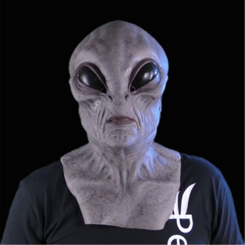 Halloween onafhankelijke station explosie buitenaards masker hoofddeksel horror masker UFO ruimte rekwisieten perifere_voghion.com