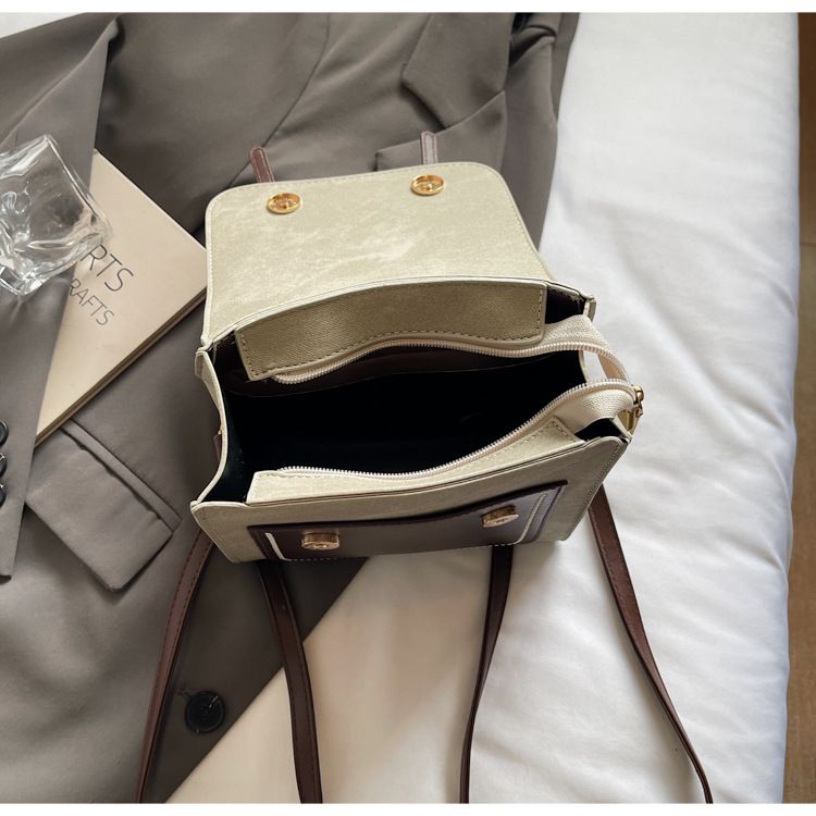 Fashion Color-Block Women's 2025 New Stylish Versatile Student Travel Small Multifunctional Backpack_voghion.com