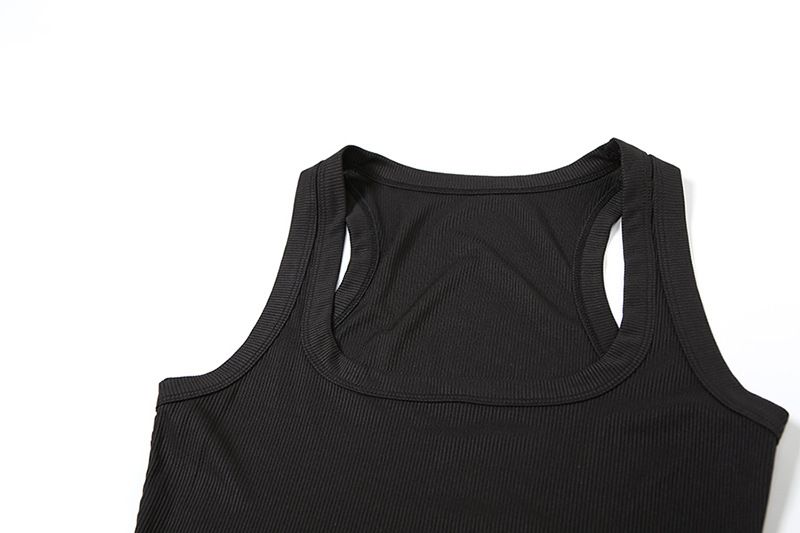 Damenbekleidung Herbstmode Lässig Rundhals Einfarbig Slim Fit I-förmige Weste Hohe Taille Shorts Anzug_voghion.com