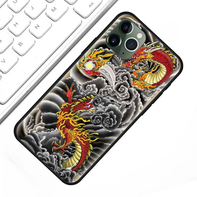 Applicable To IPhone15 Mobile Phone Case Guochao China Wind Dragon Totem Mobile Phone Case_voghion.com