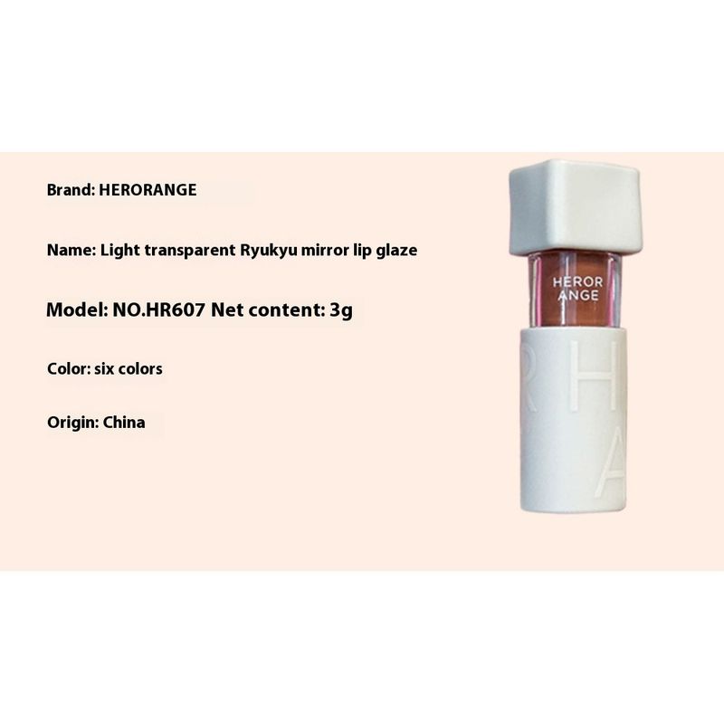 Nuovo lucidalabbra a specchio traslucido chiaro Water Gloss Pure Desire Glass Lips appare bianco e duraturo, non si attacca facilmente alla tazza lucidalabbra_voghion.com
