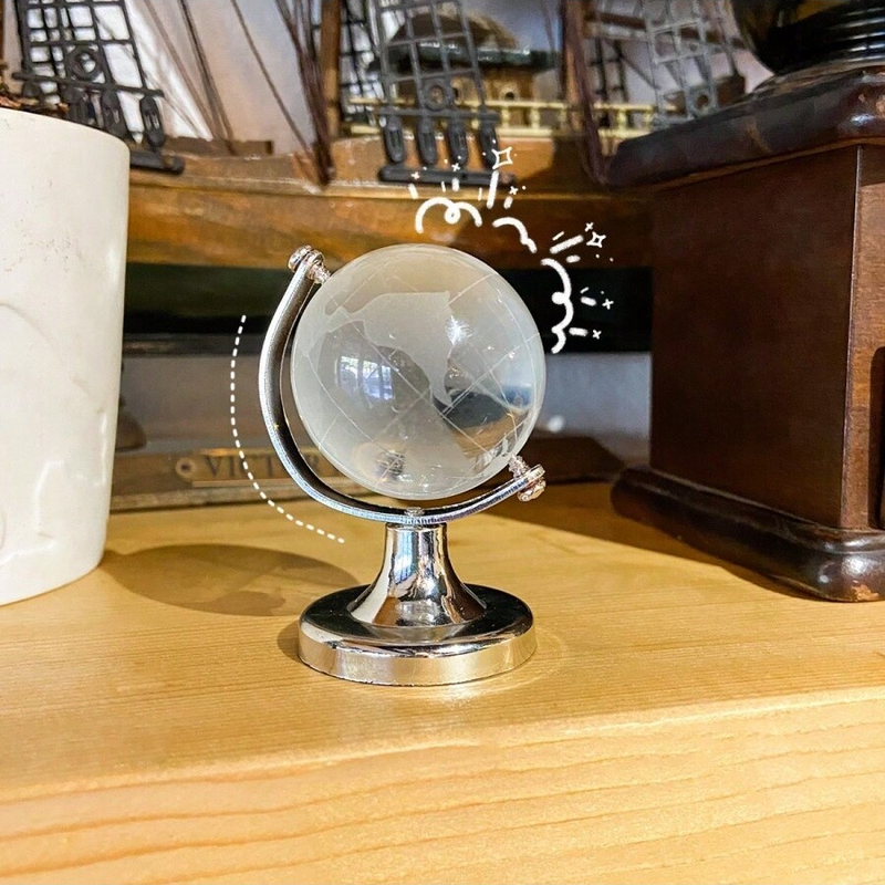 1 mini globo de cristal con relieve retro, bonito globo para decoración de escritorio, regalo de cumpleaños_voghion.com