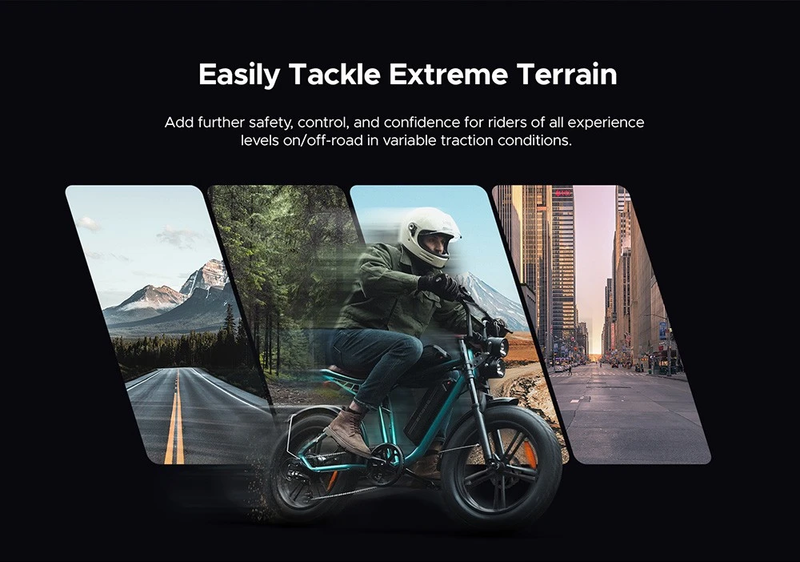 Bicicleta eléctrica todoterreno ENGWE M20 de 20 pulgadas con neumáticos anchos, motor de 750 W, batería dual de 48 V y 26 Ah_voghion.com