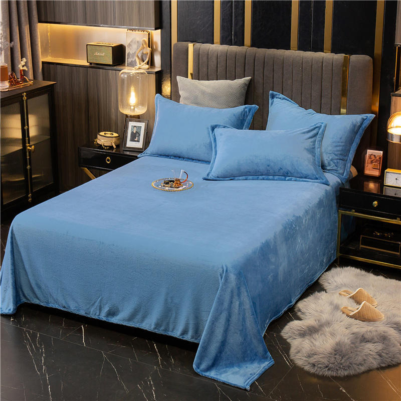 Flanell-Bettdecke – extra dicker, wendbarer Fleeceüberwurf für Bett und Sofa_voghion.com