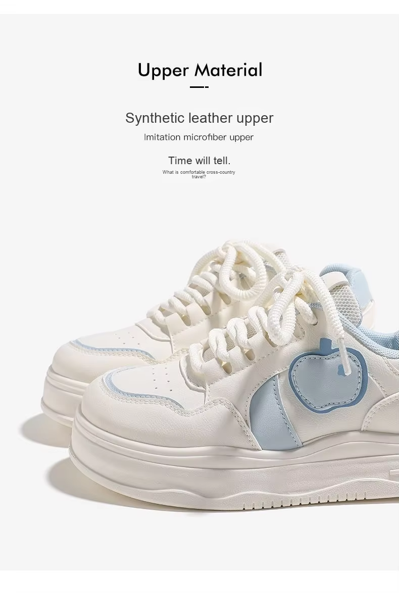 KMLW3168 Low-Top Women's Casual Sneakers High-Value White Boat Shoes For Back-To-School Season_voghion.com