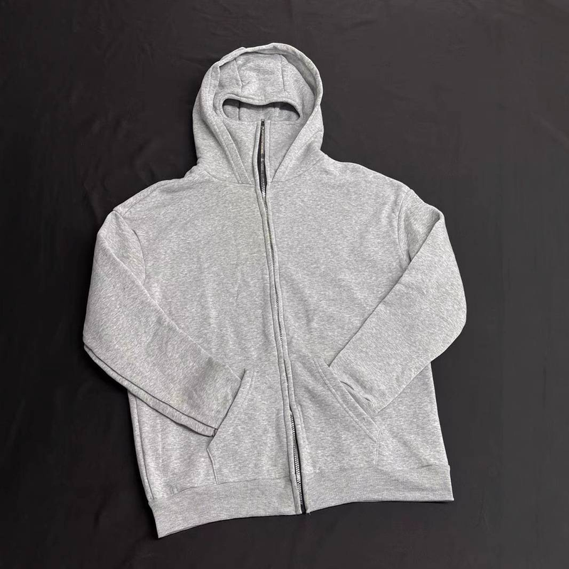 Unisex Zip-Up Hooded Sweatshirt - Lightweight Casual Pullover With Double Hood For Autumn & Winter (Black/White/Gray/Red)_voghion.com