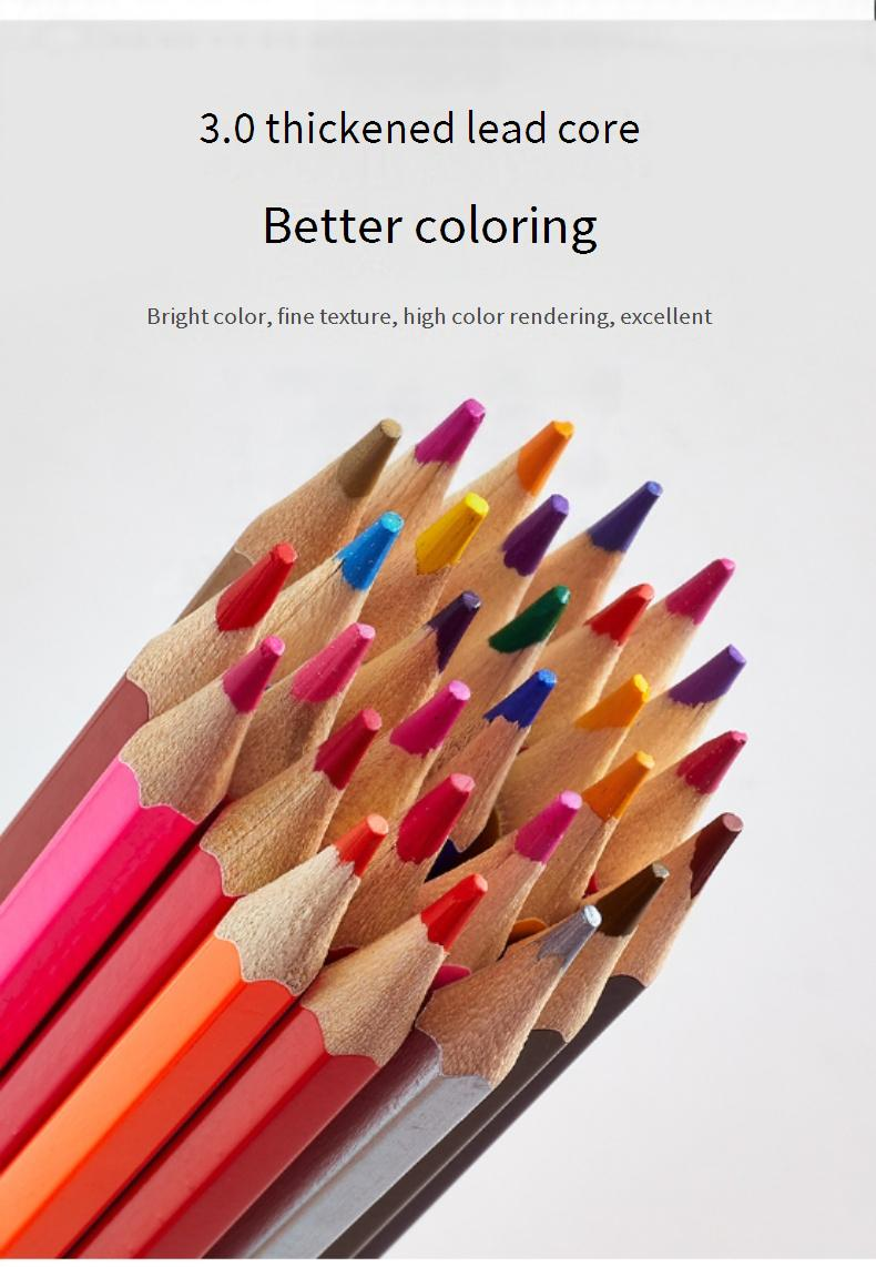 50-Color Premium Wooden Colored Pencils Set With Eraser & Sharpener - Ideal For Students, Artists & Gift Giving_voghion.com