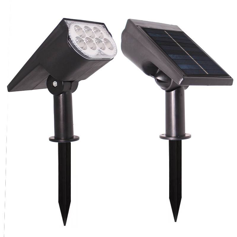 Solar Powered LED Spotlight For Outdoor Garden, Lawn, Pathway - Waterproof, 7 Colors, Ground Spike Installation, Energy Saving_voghion.com