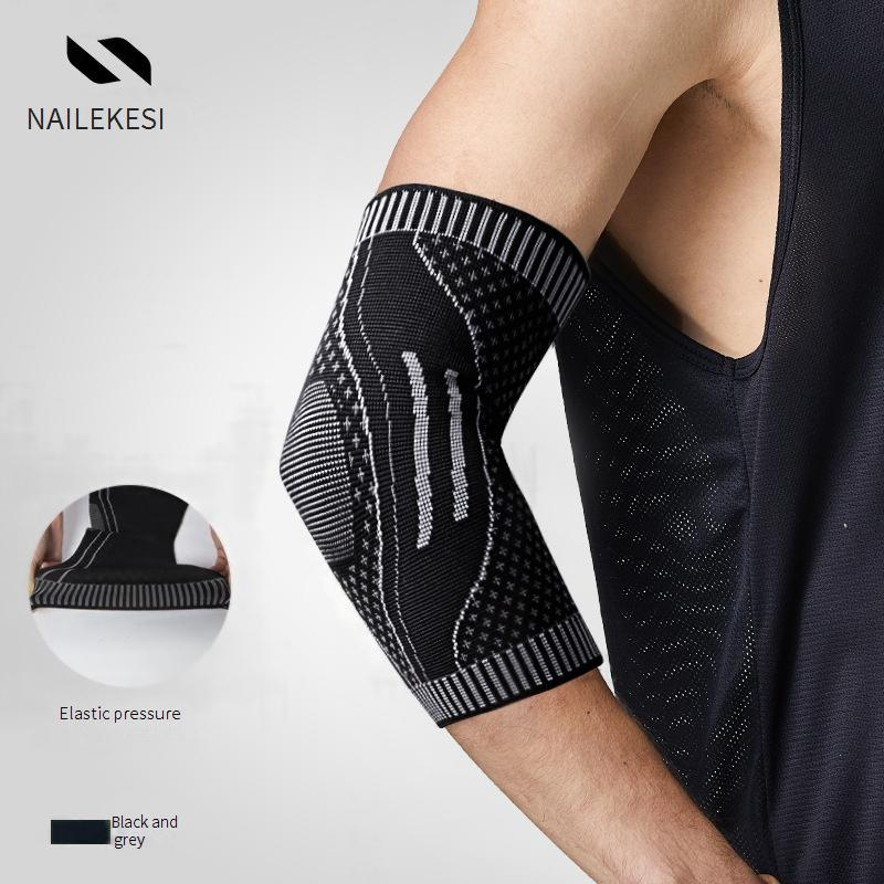 Kompressions-Ellenbogen- und Handgelenksbandage – Atmungsaktive Nylon-Armbandage zur Vorbeugung von Verletzungen beim Basketball, im Fitnessstudio und bei Sportarten_voghion.com