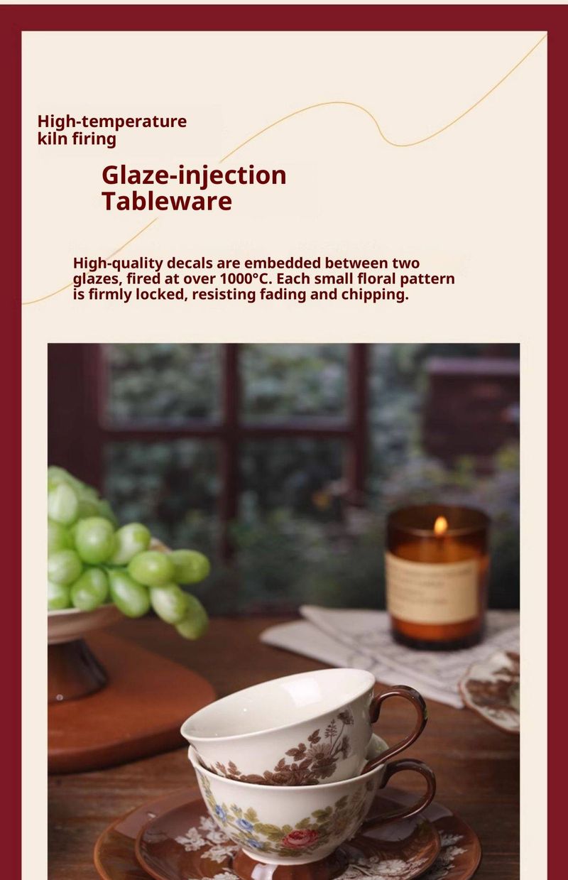 French-Style Ceramic Dinnerware Set – 16-Piece Nordic Aesthetic Bowl & Plate Gift Box, Floral Embossed, Microwave Safe, Elegant Tableware For Home_voghion.com